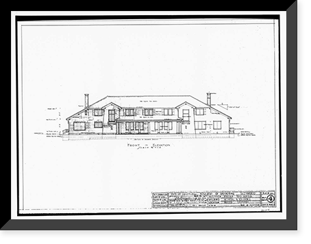 Whittier State School, Hospital & Receiving Building, 11850 East Whittier Boulevard, Whittier, Los Angeles County, CA - 27 Classic, Vintage Print