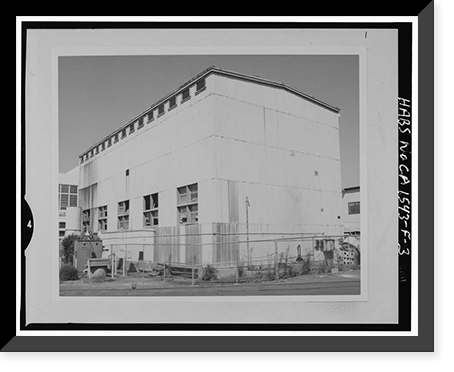 Mare Island Naval Shipyard, Chemical Cleaning Facility, North of Fourteenth Street, between California & R, Vallejo, Solano County, CA - 3, Vintage Wall Art