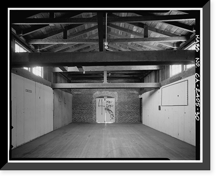 Presidio of San Francisco, Cavalry Stables, Cowles Street, between Lincoln Boulevard & McDowel, San Francisco, San Francisco County, CA - 30, Antique Poster