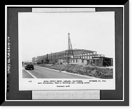 Oakland Naval Supply Center, Maritime Street at Seventh Street, Oakland, Alameda County, CA - 14, Vintage Poster