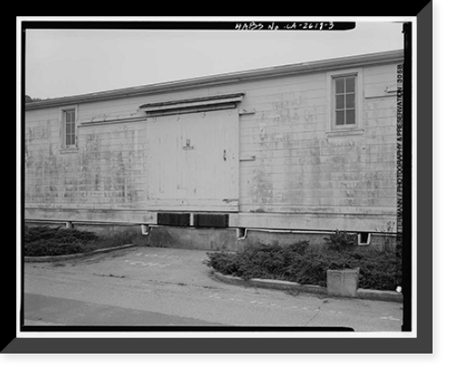 Historic Framed Print, Presidio of San Francisco, Warehouse, West End of Crissy Field, Livingston Street, San Francisco, San Francisco County, CA - 3,  17-7/8" x 21-7/8"