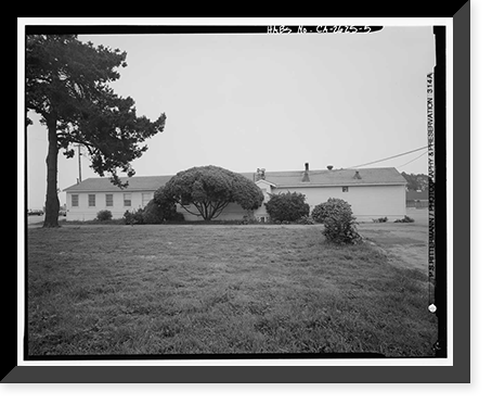 Presidio of San Francisco, Enlisted Men's Mess Hall, Crissy Field North cantonment, Jauss Street, San Francisco, San Francisco County, CA - 5 Classic, Historic Print