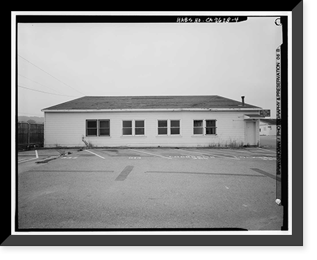 Historic Framed Print, Presidio of San Francisco, Plumbing Shop, Crissy Field North cantonment, San Francisco, San Francisco County, CA - 4,  17-7/8" x 21-7/8"