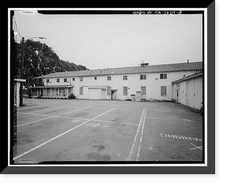 Historic Framed Print, Presidio of San Francisco, Warehouse & Auto Shop, Crissy Field North cantonment, San Francisco, San Francisco County, CA - 8,  17-7/8" x 21-7/8"