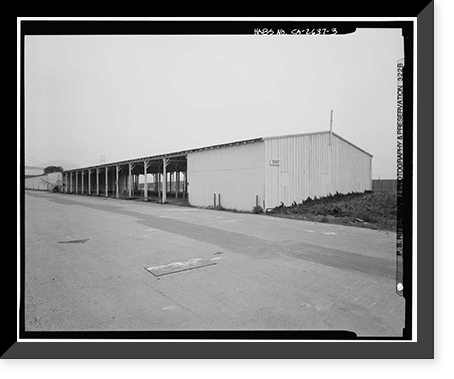 Presidio of San Francisco, Motor Vehicle Shed Type, West end of Crissy Field, San Francisco, San Francisco County, CA - 3, Antique Print