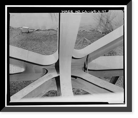 Historic Framed Print, Variable Angle Launcher Complex, Variable Angle Launcher, CA State Highway 39 at Morris Reservior, Azusa vicinity, Los Angeles County, CA - 47,  17-7/8" x 21-7/8"