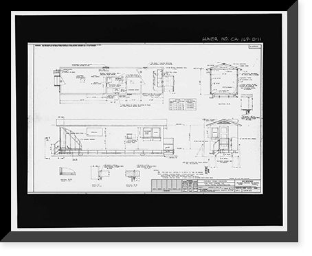 Historic Framed Print, Variable Angle Launcher Complex, Camera Car & Track, CA State Highway 39 at Morris Reservior, Azusa vicinity, Los Angeles County, CA - 11,  17-7/8" x 21-7/8"