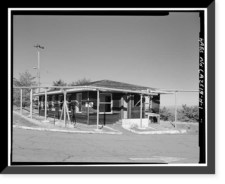 Historic Framed Print, Mill Valley Air Force Station, Administration Building, East of Ridgecrest Boulevard, Mount Tamalpais, Mill Valley vicinity, Marin County, CA,  17-7/8" x 21-7/8"