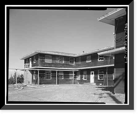 Mill Valley Air Force Station, Bachelor Airmen Quarters, East of Ridgecrest Boulevard, Mount Tamalpais, Mill Valley vicinity, Marin County, CA - 9, Vintage Print
