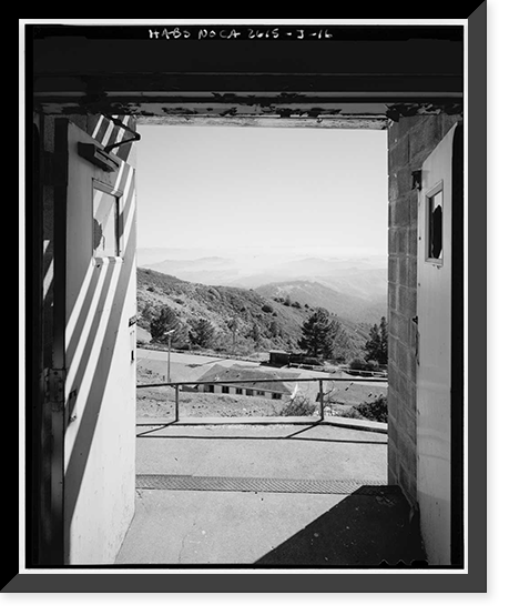 Historic Framed Print, Mill Valley Air Force Station, Bachelor Airmen Quarters, East of Ridgecrest Boulevard, Mount Tamalpais, Mill Valley vicinity, Marin County, CA - 16,  17-7/8" x 21-7/8"