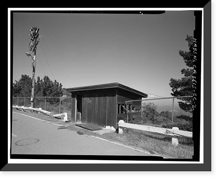 Mill Valley Air Force Station, Sewage Ejector, East of Ridgecrest Boulevard, Mount Tamalpais, Mill Valley vicinity, Marin County, CA - 2 Classic, Historic Reproduction