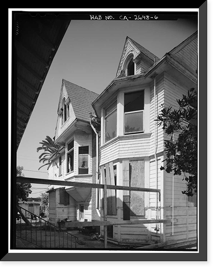 Historic Framed Print, Benjamin A. Breakey House, 1660 Rockwood Street, Los Angeles, Los Angeles County, CA - 6,  17-7/8" x 21-7/8"