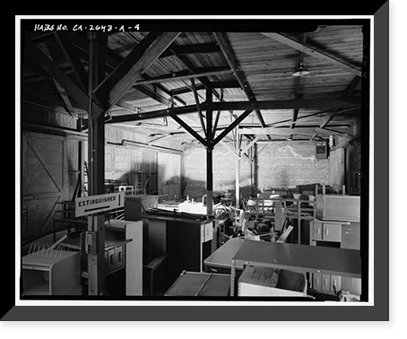 Fort Baker, Storehouse, Near intersection of Breitung & Satterlee Roads, Sausalito vicinity, Marin County, CA - 9, Vintage Wall Art