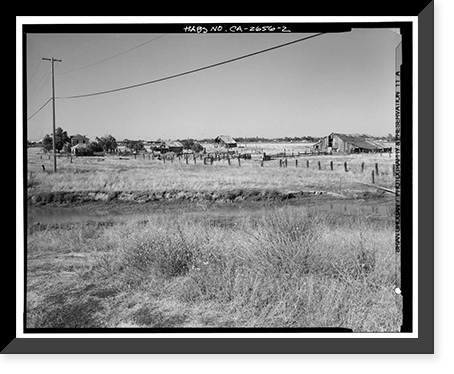 Historic Framed Print, Hudson-Cippa-Wolf Ranch, Sorento Road, Sacramento, Sacramento County, CA - 2,  17-7/8" x 21-7/8"