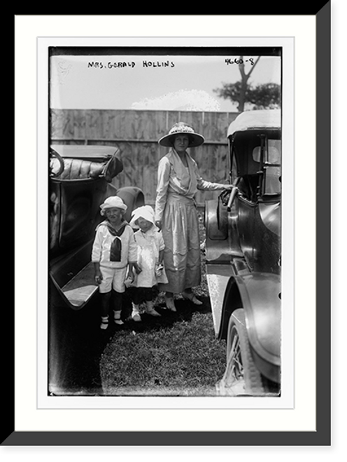 Historic Framed Print, Mrs. Gerald Hollins,  17-7/8" x 21-7/8"