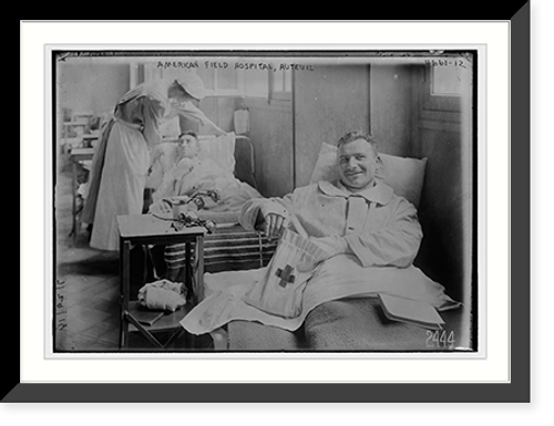 Historic Framed Print, American Field hosp. .  Auteuil,  17-7/8" x 21-7/8"