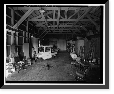 Historic Framed Print, Winehaven, Workshop, Point Molate Naval Fuel Depot, Richmond, Contra Costa County, CA - 6,  17-7/8" x 21-7/8"