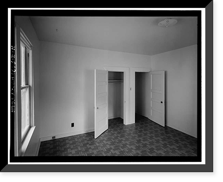 Historic Framed Print, Winehaven, Elongated Three-Bedroom-Plan Residence, Point Molate Naval Fuel Depot, Richmond, Contra Costa County, CA - 10,  17-7/8" x 21-7/8"
