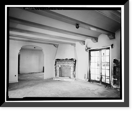 Historic Framed Print, Mission Motel, Office, 9235 MacArthur Boulevard, Oakland, Alameda County, CA - 4,  17-7/8" x 21-7/8"