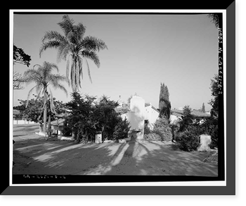 Historic Framed Print, Mission Motel, South Court, 9235 MacArthur Boulevard, Oakland, Alameda County, CA - 2,  17-7/8" x 21-7/8"