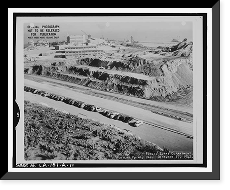 Hunters Point Naval Shipyard, Drydock No. 4, San Francisco, San Francisco County, CA - 11, Historic Print
