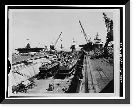 Hunters Point Naval Shipyard, Drydock No. 4, San Francisco, San Francisco County, CA - 14, Vintage Wall Art