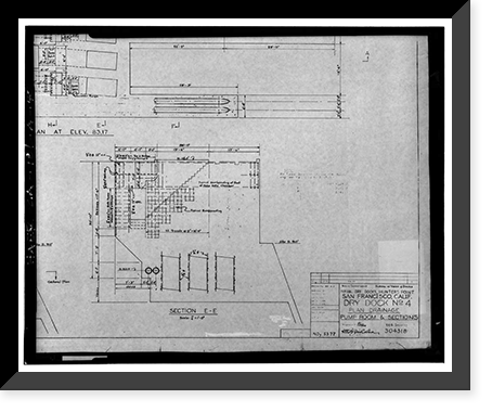 Hunters Point Naval Shipyard, Drydock No. 4, San Francisco, San Francisco County, CA - 40 Classic, Vintage Print