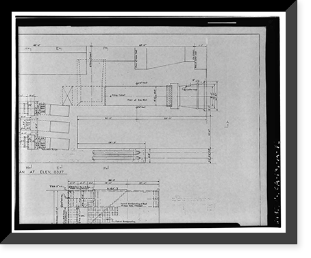 Hunters Point Naval Shipyard, Drydock No. 4, San Francisco, San Francisco County, CA - 43, Antique Print