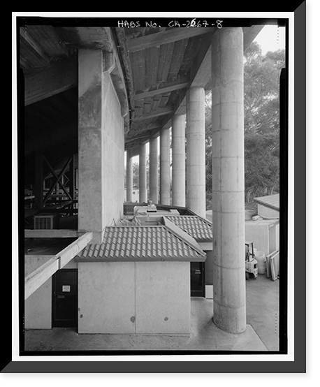 Historic Framed Print, Rose Bowl Stadium, 1001 Rose Bowl Drive, Pasadena, Los Angeles County, CA - 8,  17-7/8" x 21-7/8"