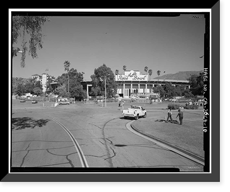Historic Framed Print, Rose Bowl Stadium, 1001 Rose Bowl Drive, Pasadena, Los Angeles County, CA - 10,  17-7/8" x 21-7/8"