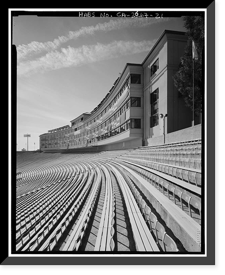 Rose Bowl Stadium, 1001 Rose Bowl Drive, Pasadena, Los Angeles County, CA - 21, Historic Print