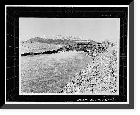 Twin Lakes Dam & Outlet Works, Beneath Twin Lakes Reservoir, T11S, R80W, S22, Twin Lakes vicinity, Lake County, CO - 9, Historic Reproduction