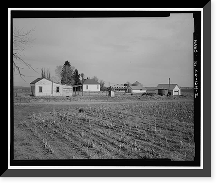 Historic Framed Print, Beierle Farm, Hudson Road & Ninety-Sixth Avenue, Denver, Denver County, CO - 2,  17-7/8" x 21-7/8"
