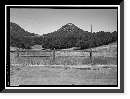 Historic Framed Print, Mesa Verde National Park Main Entrance Road, Cortez, Montezuma County, CO - 26,  17-7/8" x 21-7/8"