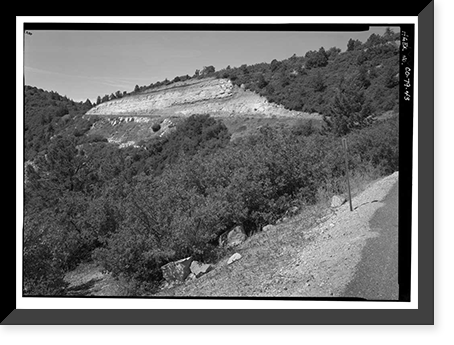 Historic Framed Print, Mesa Verde National Park Main Entrance Road, Cortez, Montezuma County, CO - 43,  17-7/8" x 21-7/8"