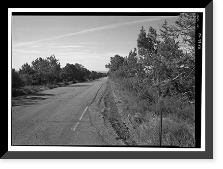 Historic Framed Print, Mesa Verde National Park Main Entrance Road, Cortez, Montezuma County, CO - 58,  17-7/8" x 21-7/8"