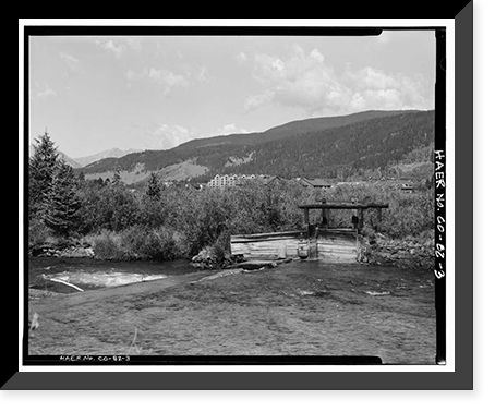 Snake River Ditch, Headgate on north bank of Snake River, Dillon vicinity, Summit County, CO - 3, Vintage Poster