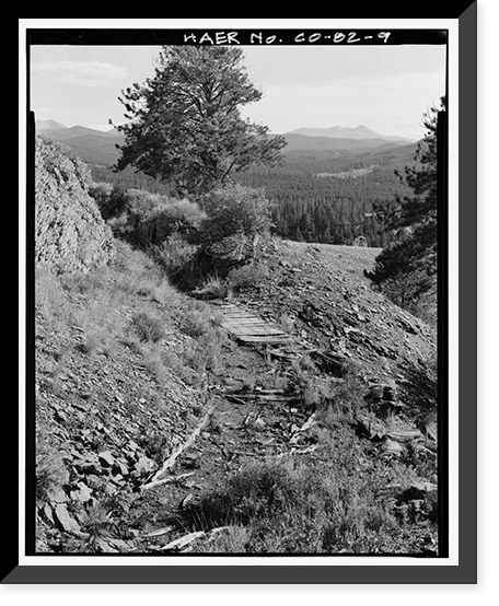 Snake River Ditch, Headgate on north bank of Snake River, Dillon vicinity, Summit County, CO - 9 Classic, Vintage Print