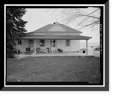 Beierle Farm, House, Hudson Road & Ninety-sixth Avenue, Denver, Denver County, CO, Historic Print