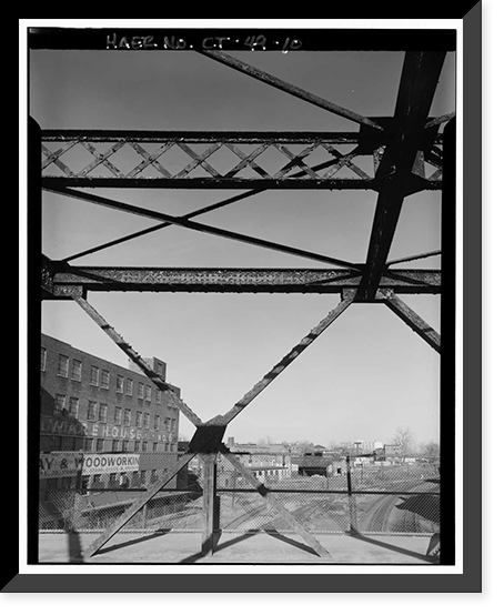 Walnut Street Railroad Bridge, Walnut Street over AMTRAK, Hartford, Hartford County, CT - 10, Antique Print
