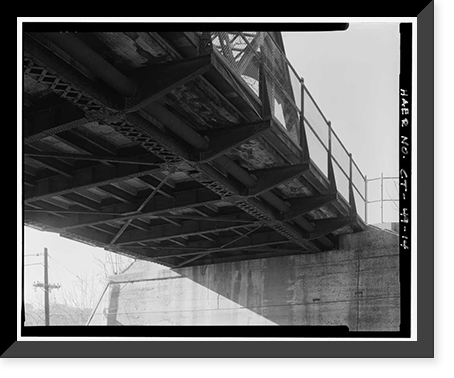 Walnut Street Railroad Bridge, Walnut Street over AMTRAK, Hartford, Hartford County, CT - 14 Classic, Vintage Poster