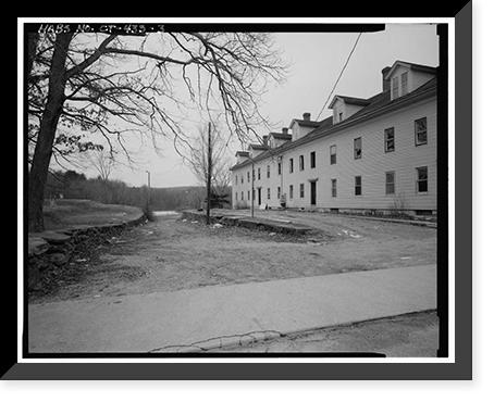 Grosvenor-Dale Company, Tenement, 110 Main Street, Thompson, Windham County, CT - 3, Historic Print