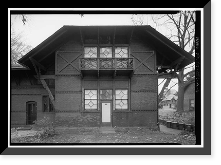 Historic Framed Print, Mark Twain House, Carriage House, 351 Farmington Avenue, Hartford, Hartford County, CT - 6,  17-7/8" x 21-7/8"