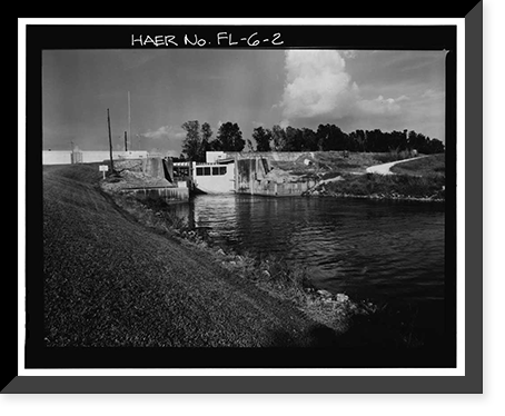 Hurricane Gate Structure 3, Herbert Hoover Dike on Lake Okeechobee, Belle Glade, Palm Beach County, FL - 2, Historic Reproduction