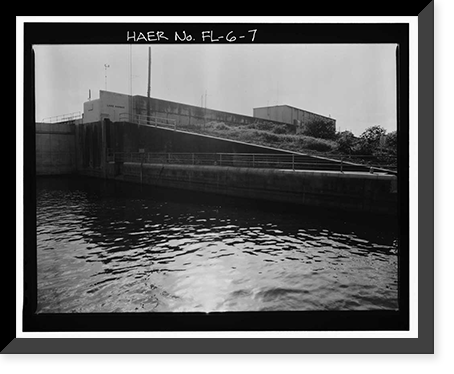 Hurricane Gate Structure 3, Herbert Hoover Dike on Lake Okeechobee, Belle Glade, Palm Beach County, FL - 7 Classic, Vintage Wall Art