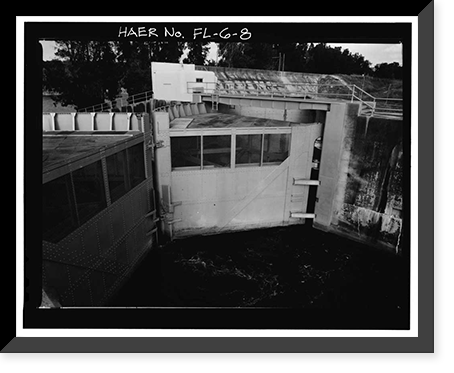 Hurricane Gate Structure 3, Herbert Hoover Dike on Lake Okeechobee, Belle Glade, Palm Beach County, FL - 8, Antique Wall Art