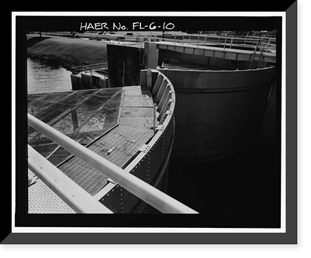 Hurricane Gate Structure 3, Herbert Hoover Dike on Lake Okeechobee, Belle Glade, Palm Beach County, FL - 10 Classic, Vintage Wall Art