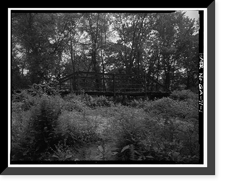 Butts County Road 230 Bridge, Spanning Indian Creek on County Road 230, Jenkinsburg vicinity, Butts County, GA, Antique Wall Art