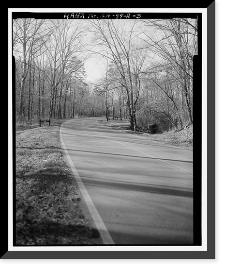 Historic Framed Print, McFarland Gap Road, Culvert, Fort Oglethorpe, Walker County, GA - 3,  17-7/8" x 21-7/8"