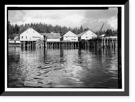 Historic Framed Print, Kake Salmon Cannery, 540 Keku Road, Kake, Wrangell-Petersburg Census Area, AK - 6,  17-7/8" x 21-7/8"